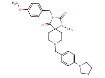 3-(4-methoxybenzyl)-1-methyl-8-[4-(1-pyrrolidinyl)benzyl]-1,3,8-triazaspiro[4.5]decane-2,4-dione