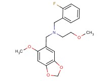 (2-fluorobenzyl)[(6-methoxy-1,3-benzodioxol-5-yl)methyl](2-methoxyethyl)amine