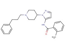 2-methyl-N-{1-[1-(3-phenylpropyl)-4-piperidinyl]-1H-pyrazol-5-yl}benzamide