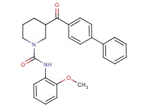 3-(4-biphenylylcarbonyl)-N-(2-methoxyphenyl)-1-piperidinecarboxamide