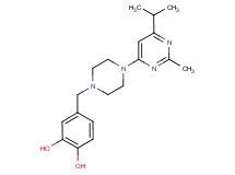 4-{[4-(6-isopropyl-2-methylpyrimidin-4-yl)piperazin-1-yl]methyl}benzene-1,2-diol