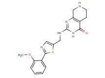 2-({[2-(2-methoxyphenyl)-1,3-thiazol-5-yl]methyl}amino)-5,6,7,8-tetrahydropyrido[3,4-d]pyrimidin-4(3H)-one hydrochloride