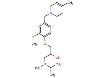 1-[isopropyl(methyl)amino]-3-{2-methoxy-4-[(4-methyl-3,6-dihydropyridin-1(2H)-yl)methyl]phenoxy}propan-2-ol