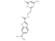 6-isopropyl-N-[2-(4-methyl-6-oxo-1,6-dihydropyrimidin-2-yl)ethyl]-1H-indole-2-carboxamide