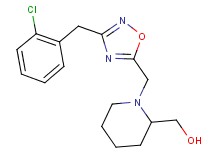 (1-{[3-(2-chlorobenzyl)-1,2,4-oxadiazol-5-yl]methyl}-2-piperidinyl)methanol