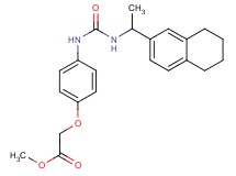methyl {4-[({[1-(5,6,7,8-tetrahydronaphthalen-2-yl)ethyl]amino}carbonyl)amino]phenoxy}acetate