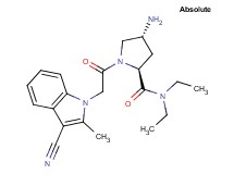 (4R)-4-amino-1-[(3-cyano-2-methyl-1H-indol-1-yl)acetyl]-N,N-diethyl-L-prolinamide