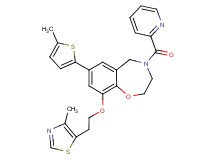 9-[2-(4-methyl-1,3-thiazol-5-yl)ethoxy]-7-(5-methyl-2-thienyl)-4-(2-pyridinylcarbonyl)-2,3,4,5-tetrahydro-1,4-benzoxazepine