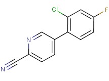 5-(2-chloro-4-fluorophenyl)pyridine-2-carbonitrile