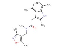 N-[(3,5-dimethyl-4-isoxazolyl)methyl]-N-methyl-2-(2,4,7-trimethyl-1H-indol-3-yl)acetamide