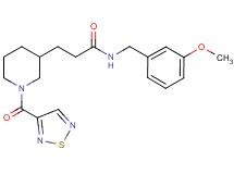 N-(3-methoxybenzyl)-3-[1-(1,2,5-thiadiazol-3-ylcarbonyl)-3-piperidinyl]propanamide