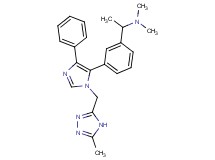N,N-dimethyl-1-(3-{1-[(5-methyl-4H-1,2,4-triazol-3-yl)methyl]-4-phenyl-1H-imidazol-5-yl}phenyl)ethanamine