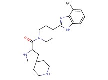 3-{[4-(4-methyl-1H-benzimidazol-2-yl)-1-piperidinyl]carbonyl}-2,8-diazaspiro[4.5]decane dihydrochloride
