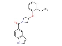 5-{[3-(2-ethylphenoxy)-1-azetidinyl]carbonyl}-1H-indole