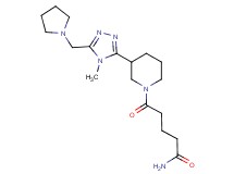 5-{3-[4-methyl-5-(pyrrolidin-1-ylmethyl)-4H-1,2,4-triazol-3-yl]piperidin-1-yl}-5-oxopentanamide