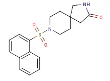 8-(1-naphthylsulfonyl)-2,8-diazaspiro[4.5]decan-3-one
