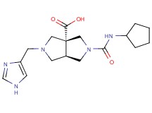 (3aR*,6aR*)-2-[(cyclopentylamino)carbonyl]-5-(1H-imidazol-4-ylmethyl)hexahydropyrrolo[3,4-c]pyrrole-3a(1H)-carboxylic acid