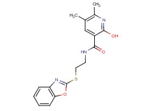 N-[2-(1,3-benzoxazol-2-ylthio)ethyl]-2-hydroxy-5,6-dimethylnicotinamide
