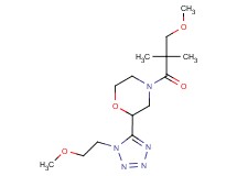 4-(3-methoxy-2,2-dimethylpropanoyl)-2-[1-(2-methoxyethyl)-1H-tetrazol-5-yl]morpholine