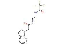 N-{2-[(2,3-dihydro-1H-inden-1-ylacetyl)amino]ethyl}-2,2,2-trifluoroacetamide