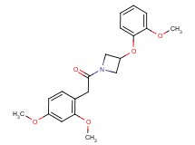 1-[(2,4-dimethoxyphenyl)acetyl]-3-(2-methoxyphenoxy)azetidine