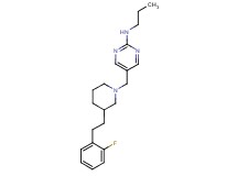 5-({3-[2-(2-fluorophenyl)ethyl]-1-piperidinyl}methyl)-N-propyl-2-pyrimidinamine