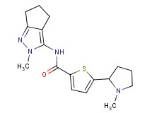 5-(1-methyl-2-pyrrolidinyl)-N-(2-methyl-2,4,5,6-tetrahydrocyclopenta[c]pyrazol-3-yl)-2-thiophenecarboxamide
