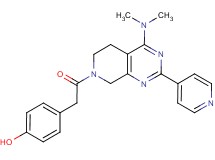 4-{2-[4-(dimethylamino)-2-(4-pyridinyl)-5,8-dihydropyrido[3,4-d]pyrimidin-7(6H)-yl]-2-oxoethyl}phenol