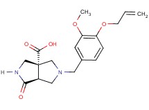 (3aR*,6aS*)-5-[4-(allyloxy)-3-methoxybenzyl]-1-oxohexahydropyrrolo[3,4-c]pyrrole-3a(1H)-carboxylic acid