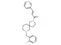 7-(2-fluorobenzyl)-2-[(2E)-3-(3-pyridinyl)-2-propenoyl]-2,7-diazaspiro[4.5]decane