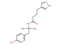 N-[2-(4-hydroxyphenyl)-1,1-dimethylethyl]-4-(1H-pyrazol-4-yl)butanamide