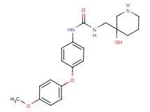 N-[(3-hydroxypiperidin-3-yl)methyl]-N'-[4-(4-methoxyphenoxy)phenyl]urea