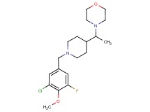 4-{1-[1-(3-chloro-5-fluoro-4-methoxybenzyl)-4-piperidinyl]ethyl}morpholine
