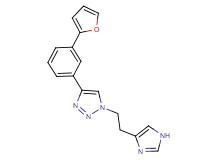 4-[3-(2-furyl)phenyl]-1-[2-(1H-imidazol-4-yl)ethyl]-1H-1,2,3-triazole