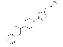 2-phenyl-1-[1-(5-propyl-1,3,4-oxadiazol-2-yl)piperidin-4-yl]ethanol