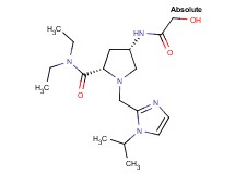 (4S)-N,N-diethyl-4-(glycoloylamino)-1-[(1-isopropyl-1H-imidazol-2-yl)methyl]-L-prolinamide