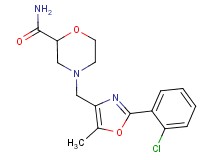 4-{[2-(2-chlorophenyl)-5-methyl-1,3-oxazol-4-yl]methyl}morpholine-2-carboxamide