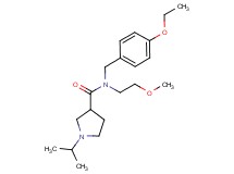 N-(4-ethoxybenzyl)-1-isopropyl-N-(2-methoxyethyl)pyrrolidine-3-carboxamide