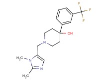 1-[(1,2-dimethyl-1H-imidazol-5-yl)methyl]-4-[3-(trifluoromethyl)phenyl]-4-piperidinol