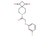 (1R*,3S*)-7-[(3-fluorophenoxy)acetyl]-7-azaspiro[3.5]nonane-1,3-diol