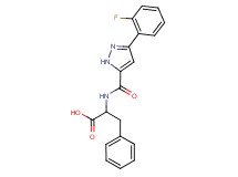 N-{[3-(2-fluorophenyl)-1H-pyrazol-5-yl]carbonyl}phenylalanine