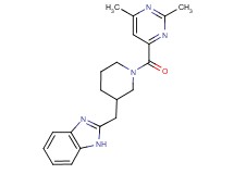 2-({1-[(2,6-dimethylpyrimidin-4-yl)carbonyl]piperidin-3-yl}methyl)-1H-benzimidazole