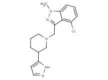 4-chloro-1-methyl-3-{[3-(1H-pyrazol-5-yl)piperidin-1-yl]methyl}-1H-indazole
