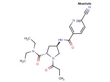 6-cyano-N-{(3R,5S)-5-[(diethylamino)carbonyl]-1-propionylpyrrolidin-3-yl}nicotinamide