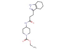 ethyl 4-{[3-(4,5,6,7-tetrahydro-1H-indazol-3-yl)propanoyl]amino}piperidine-1-carboxylate