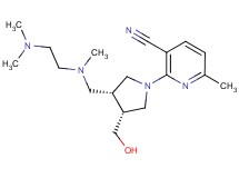 2-[(3R*,4R*)-3-{[[2-(dimethylamino)ethyl](methyl)amino]methyl}-4-(hydroxymethyl)pyrrolidin-1-yl]-6-methylnicotinonitrile