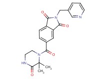 5-[(2,2-dimethyl-3-oxo-1-piperazinyl)carbonyl]-2-(3-pyridinylmethyl)-1H-isoindole-1,3(2H)-dione trifluoroacetate
