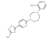 1-[5-(3-methyl-1,2,4-oxadiazol-5-yl)-2-pyridinyl]-4-(3-methyl-4-pyridinyl)-1,4-diazepane