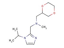 (1,4-dioxan-2-ylmethyl)[(1-isopropyl-1H-imidazol-2-yl)methyl]methylamine