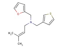 (2-furylmethyl)(3-methylbut-2-en-1-yl)(3-thienylmethyl)amine